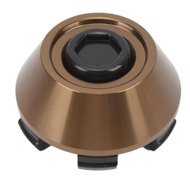 Imagem de Aramox Tampa Central Roda ABS, Diâmetro Externo de 64 Mm, Diâmetro Interno de 61 Mm, Substituição Calota, Instalação, Capa de Proteção contra Poeira para Cubo Roda do Veículo (Cobre)