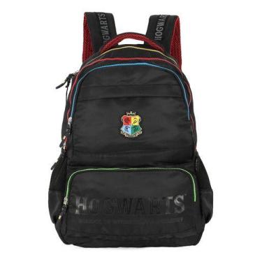 Imagem de Mochila De Costas Porta Notebook Harry Potter Original - Luxcel, Preto