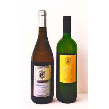 Imagem de 2 Vinhos Brancos Italianos Laguna e Malvasia 750ml - Conte di Campiano