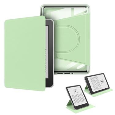 Imagem de Yzlvigrous 6.8" Capa para Kindle Paperwhite/Signature Edition 11ª Geração 2021, Com Fundo Transparente e Removível, Com Suporte Magnético Ajustável, Modelo: M2L3EK/M2L4EK