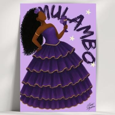 Imagem de Coleção de 62 quadros decorativos Giz - Umbanda e Candomblé - Decoração Orixá - Afro Brasileira - Escolha o seu Orixá! (Clássico, Mulambo, 20x14cm)