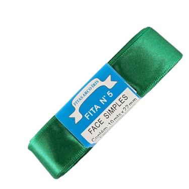 Imagem de TRADER, Fita De Cetim Trader 22mm N°5 Com 10 Metros, Verde Bandeira