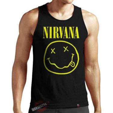 Imagem de Camiseta Regata Nirvana Banda Punk Rock Kurt Cobain Hardcore - King of