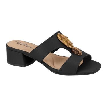 Imagem de Tamanco Modare Feminino Preto Estilo, Conforto e Beleza, Preto, 36