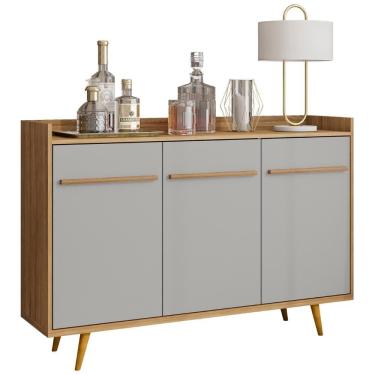 Imagem de Buffet Aparador Sala De Estar 135cm Nick Cinamomo-off B02 - Mpozenato