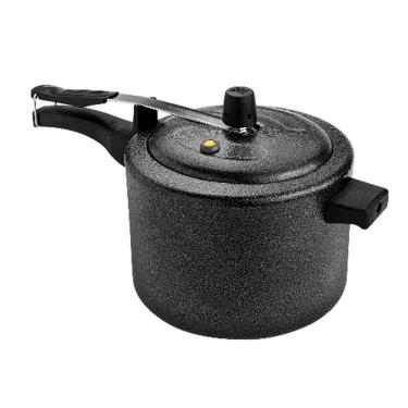 Imagem de Panela De Pressão 10 Litros Aluminio Preto Craquelado Real