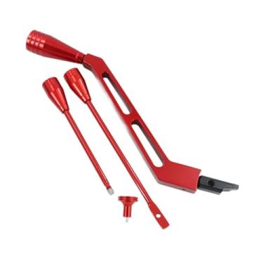 Imagem de FJMQHU Kit de Botões de Seta para a Coluna de Direção, Substituição Direta para Alavancas de Seta Reforçadas, Kit de Suportes para Pisca-alerta, para Modelos, Vermelho