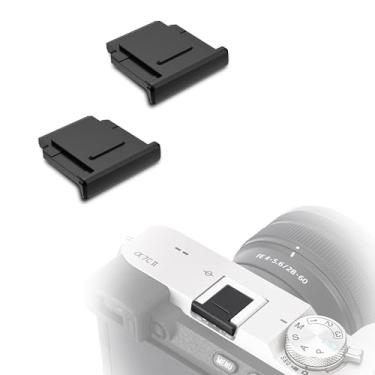 Imagem de Capa Hot Shoe JJC para Sony A6600 A6100 A6000 A6300 A6400 A6500 A99II A77 II A68 A58 A7 III A7R II A7S II NEX-6 HX400V RX100II RX100II RX10 Substituir Sony FA-SH C1M - Pacote com 2, preto