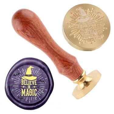 Imagem de Carimbo de lacre de cera de Halloween Carimbo de selo de cera cabeças de latão removíveis para decoração de festa de Halloween convites de carta envelope cartões de felicitações presentes