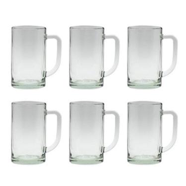 Imagem de Jogo 6 Canecas Chopp Cerveja Vidro Santa Fé 500Ml