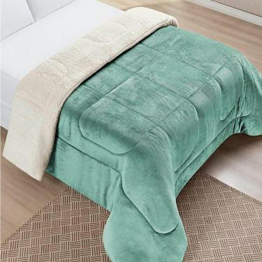 Imagem de Edredom Queen Coberdrom Sherpa/mantinha Everest 1 Peça - Alecrim