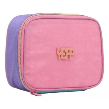 Imagem de Estojo Box Infantil Juvenil Escolar Rosa Menina Yepp