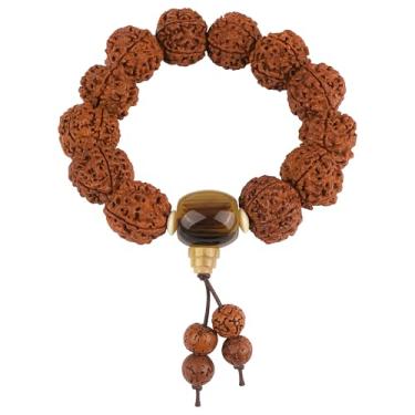 Imagem de Chiorgone Pulseiras Bodhi feitas à mão de Bodhi Buddha Yoga Meditação Joias para homens e mulheres Contas de oração ajustáveis do Himalaia para alívio do estresse e bem-estar espiritual.