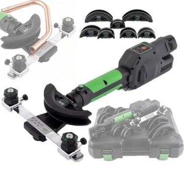 Imagem de Dobradeira EléTrica De Tubos Com Matrizes De 1/4" A 7/8", Dobradeira RáPida De Tubos A 90°, Dobradeira Manual De Tubos De íOn-LíTio Para Diversos Reparos Em Tubos De Cobre