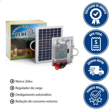 Imagem de Kit Cerca Eletrica Solar Zebu ZS20 272