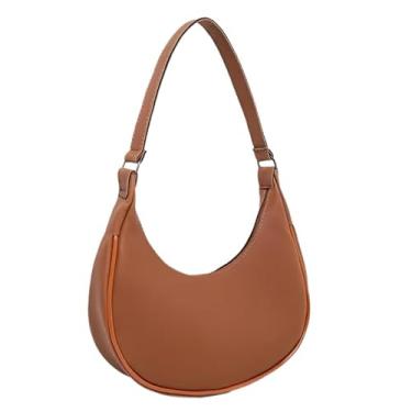 Imagem de Bolsa Feminina Modelo Meia Lua de Alça de Ombro ideal para o dia a dia prática elegante(Marrom)