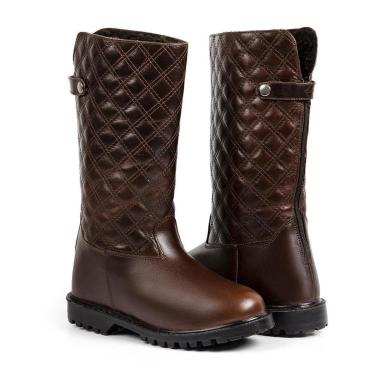 Imagem de Bota Oslo Copenhague para Neve em Couro Forrada com Lã e Impermeável Feminina-Feminino