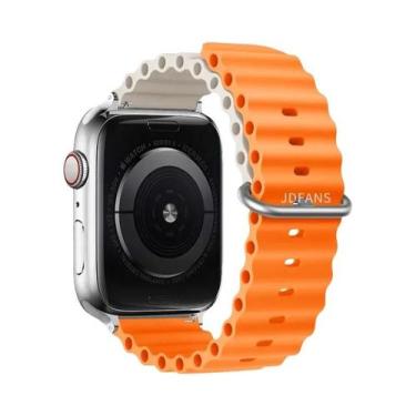 Imagem de Pulseira De Silicone Ocean Band Para Apple Watch Ultra Série 10 9 8 7 