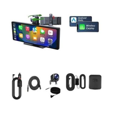 Imagem de Câmera Veicular 4K 2160P De 10,26 Polegadas Com Carplay E Android Auto