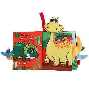 Imagem de Generic Brinquedo Educacional para Bebês, Livro de Pano Resistente a Rasgos Com Cauda de Animal, Brinquedo Divertido para o Desenvolvimento do bebê, Dinossauro, Selva, Oceano, Fazenda (livro de pano)