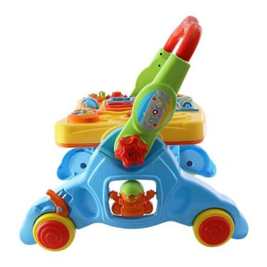 Imagem de Brinquedo Educativo Multifuncional 4 em 1, Colorido, Andador e Mesa de Atividades, 8 Atividades, a partir de 3 Meses