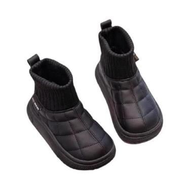 Imagem de Botas De Inverno Acolchoadas Cáqui Para Crianças De 2 a 18 Anos Menino