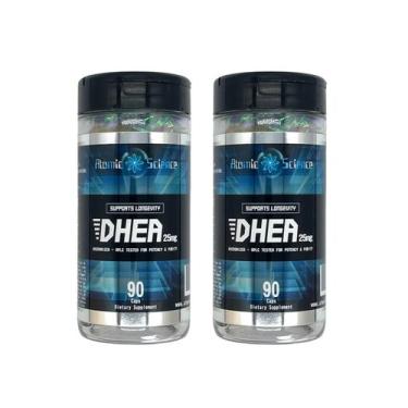 Imagem de Dhe 25mg - Vitamina - 180 caps (2 potes) - Atomic Science 