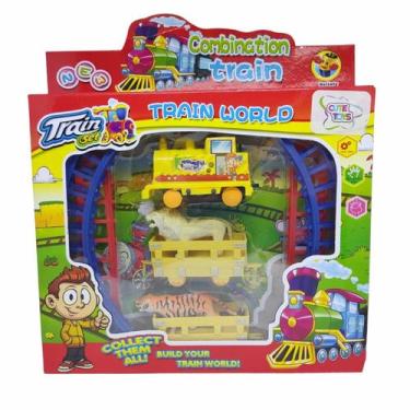Imagem de Pista de trem simples a pilha c/ trilhos - CUTE TOYS