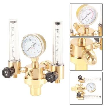Imagem de WALFRONT Regulador de Argônio, Redutor de Pressão de Gás de Rosca Fêmea WX562 5/8 Com Corpo de Cobre para Corte de Soldagem, Produtos Químicos, Indústria Eletrônica (WX-562-5/8 dentes internos)