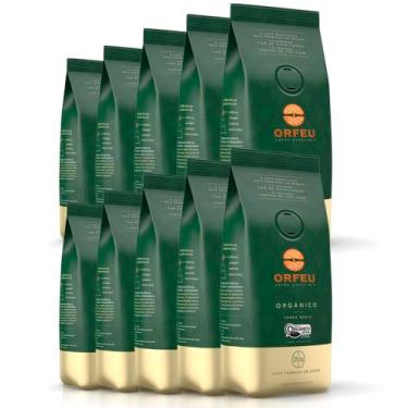 Imagem de Café em Grãos Premium Orfeu Orgânico Kit 10 Pacotes de 250g
