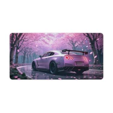 Imagem de HouLaiZhe Sakurasha R35 Fantasy Gaming Mouse Pads JDM Car Desk Pads Grandes Mousepads para Teclado Desktop Tapete de Computador 30 x 60 cm