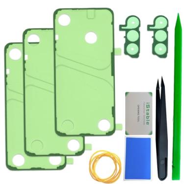 Imagem de iStable Fita adesiva de capa traseira compatível com Samsung Galaxy S23+ Plus Tiras adesivas de substituição para porta de bateria traseira SM-S916B/DS, SM-S916U (pacote com 3)