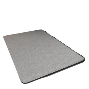 Imagem de Tapete de banho antiderrapante - Tapete de entrada super absorvente para chuveiro e banheira (cinza, 50 cm x 80 cm)