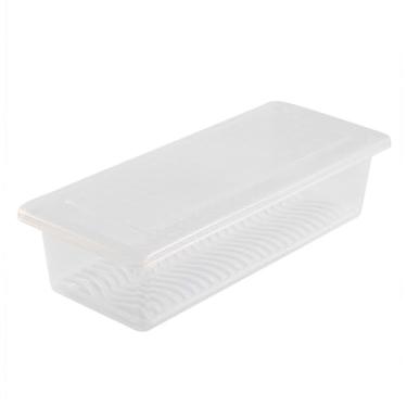 Imagem de POCREATION Caixa de Comida para Geladeira, Recipiente Transparente para Alimentos Com Bandeja de Drenagem Removível e Tampa para Armazenamento de Frutas e Legumes