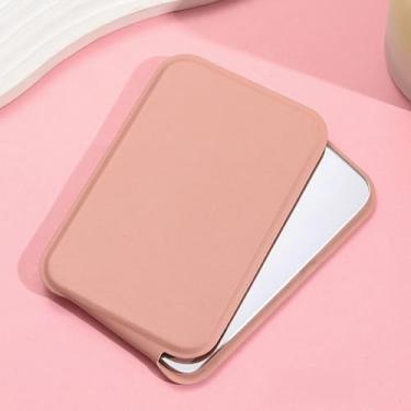 Imagem de CWPJUNDGP Espelho pequeno, espelho portátil, mini espelho de maquiagem simples, espelho de vestir feminino de mesa, espelho de maquiagem portátil dobrável