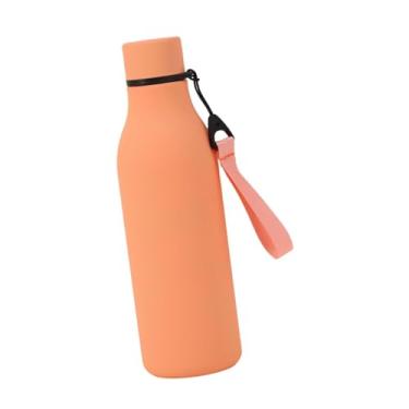 Imagem de Generic Garrafa Térmica Metálica de 550ml, Elegante e à Prova de Vazamentos, em aço Inoxidável com Parede Dupla, Ideal para Esportes ao Ar Livre, Viagem e Uso, Rosa