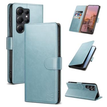 Imagem de SUANPOT Capa carteira compatível com Samsung Galaxy S25 Ultra com suporte para cartão de crédito com bloqueio de RFID, capa protetora de couro PU flip book masculina e feminina para Samsung S25 Ultra