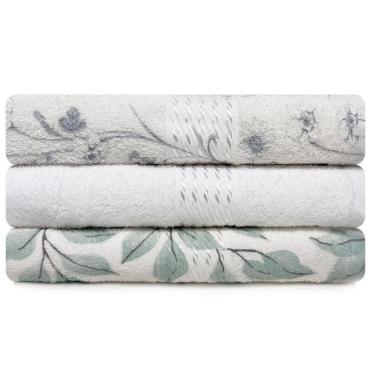 Imagem de Kit 3 Toalhas de Banho 100% Algodão Prisma Dohler