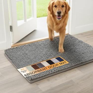 Imagem de Neater Pets Tapete de chenille para cães 61 cm x 43 cm – Capacho de patas enlameadas super absorvente e de secagem rápida para prender sujeira, água e lama - Tapetes antiderrapantes e laváveis na