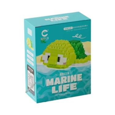 Imagem de Blocos De Montar DIY 3D Para Crianças, Mini Modelo De Tubarão, Tartaru