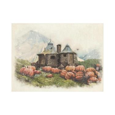 Imagem de Pôster De Lona Para Quarto Infantil, Castelo De Hogwarts, Casa De Abób