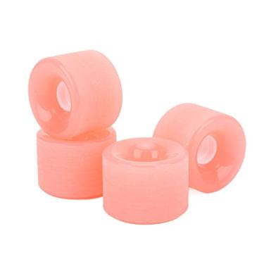Imagem de KIMISS Rodas de Skate PU de Alta Dureza 78A - Rodas Longboard Cruiser Rápidas e Estáveis ​​para Passeios Em Rampa, Asfalto e Calçada - Tamanho da 70x51mm (Rosa)