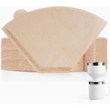 Imagem de 100 filtros de café compatíveis com Stanley Pour Over, filtros de papel descartáveis