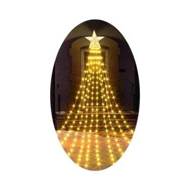 Imagem de Luzes De Natal LED Em Cascata Com 198 LEDs Para Decoração De Árvore De