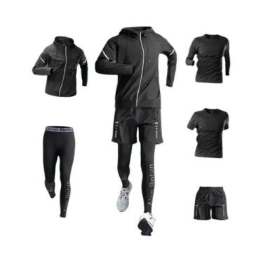 Imagem de Conjunto De Fitness Masculino De Secagem Rápida Para Corrida, Roupas E