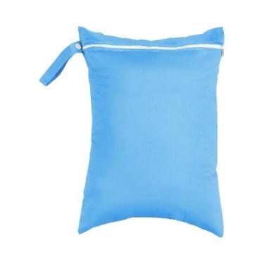 Imagem de Bolsa Impermeável Reutilizável De Cor Sólida Para Fraldas, Roupas De B