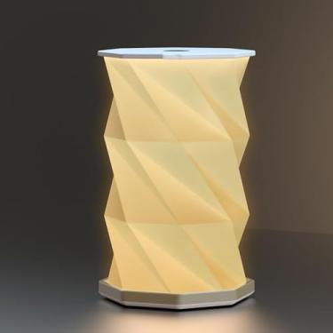 Imagem de Lâmpada de Mesa Cabeceira Plegável Recarregável com Bateria Regulável Sem Etapas Luz Noturna para Quarto e Sala Estar