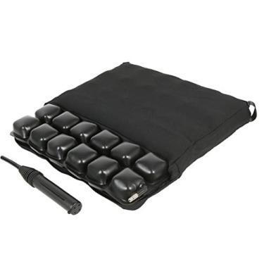 Imagem de Beston Footcare Almofada de assento de ar antidecúbito médica para cadeira de rodas, almofada inflável de ar, cadeira de escritório, carros, vida doméstica, suporte para dor nas costas 43 x 43 cm x 7