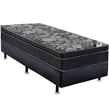Imagem de Cama Box Box Iso Molas Nanolastic Black Solteiro Ortobom Preto/Cinza