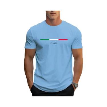 Imagem de Camiseta Masculina plus Size De Verão Em Algodão Casual Com Estampa De